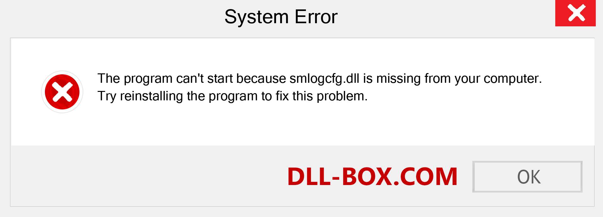  smlogcfg.dll file is missing?. Download for Windows 7, 8, 10 - Fix  smlogcfg dll Missing Error on Windows, photos, images